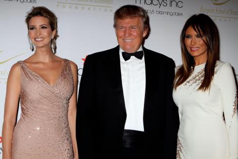 Melanija Tramp, Ivanka Tramp, Donald Tramp