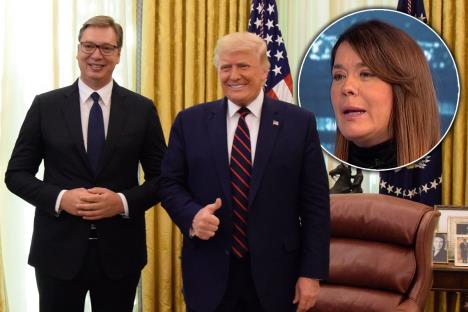 Suzana Vasiljević Aleksadnar Vučić Donald Tramp