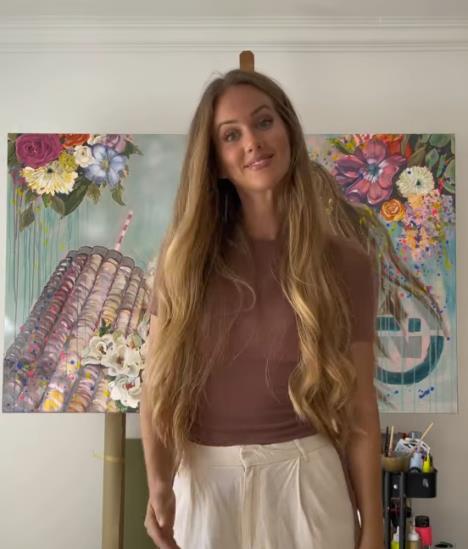 Suzan Delilović u svom studiju u Splitu