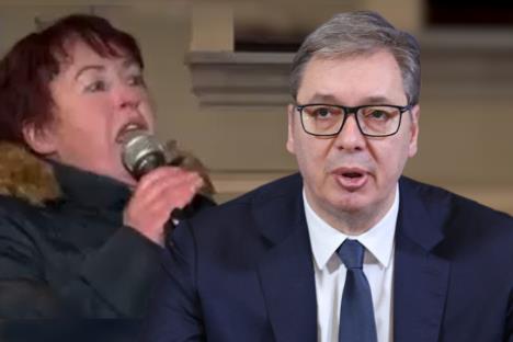 blokaderka Ljiljana Bralović Aleksandar Vučić