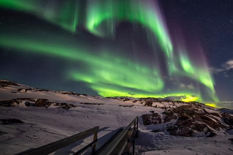 Grenland artička svetlost Aurora Borealis