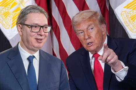 Aleksandar Vučić i Donald Tramp