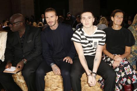 Dejvid Bekam, Bruklin Bekam na Viktorijinoj reviji 2018. godine