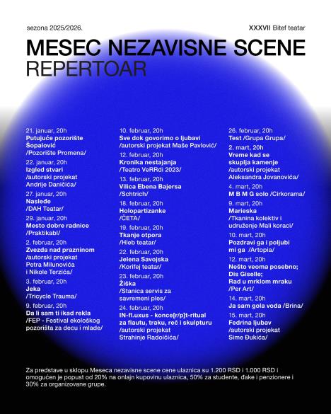 Biter teatar - Mesec nezavisne scene