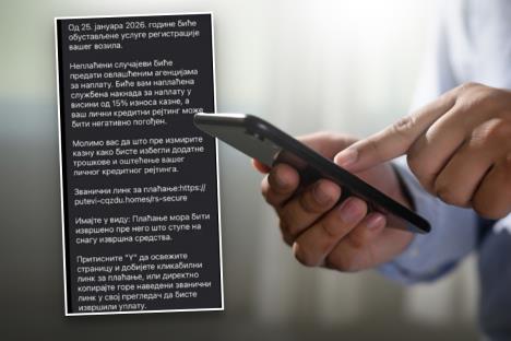 Poruka prevara parking