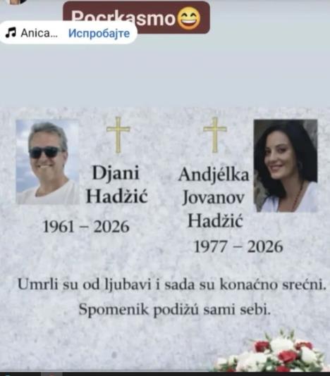 Pevačica objavila sliku spomenika sa godinom smrti