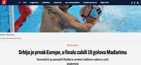 Hrvatski mediji Srbija šampion Evrope