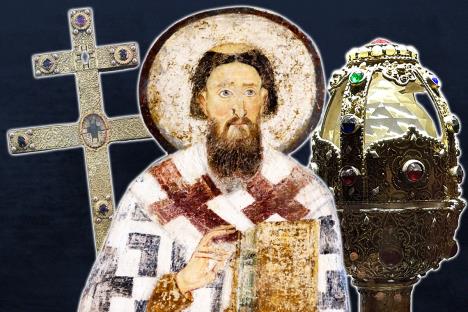 Žezlo i krst Svetog Save su jedini njegovi sačuvani predmeti