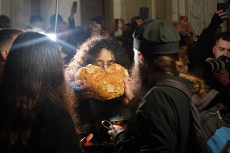 studenti blokaderi Hram Svetog Save