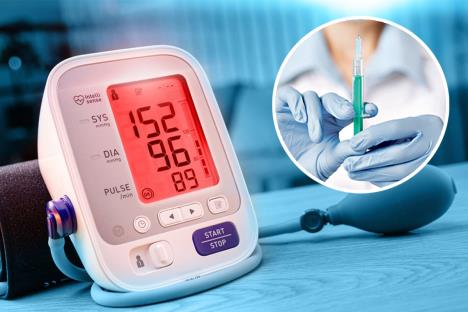 visok krvni pritisak/injekcija