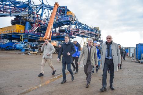 Obilazak montaze rudarske opreme u Kolubari