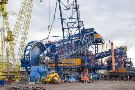 Obilazak montaze rudarske opreme u Kolubari