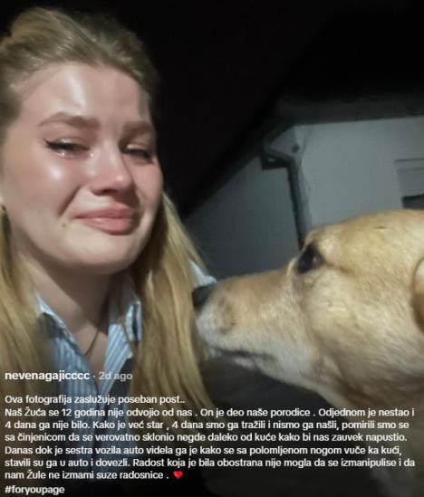 Nevena Gajić i pas Žuća