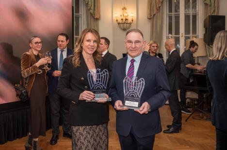 Dobitinici nagrade Frnaco Delneri Tijana Kopriviica-Delta Holding i Slobodan Mihajlović-Structura Concept