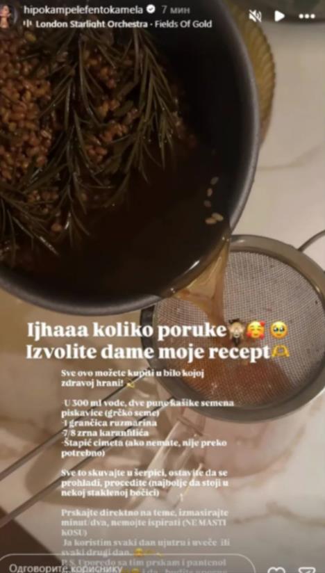 Dragana Mićalović podelila recept za brži rast kose