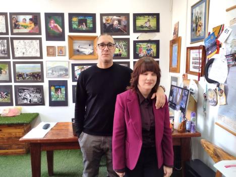 direktor Marko Ristić i nastavnica Marija Milanović