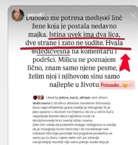 Oglasila se sestra Milice Todorović