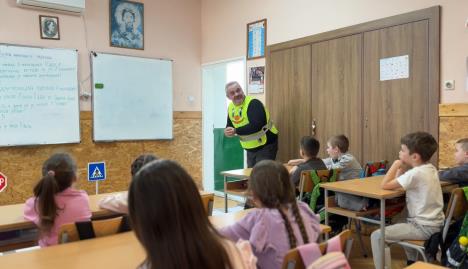 Predavanje o bezbednom ponašanju u saobraćaju (foto Milana Pavkovic).jpg