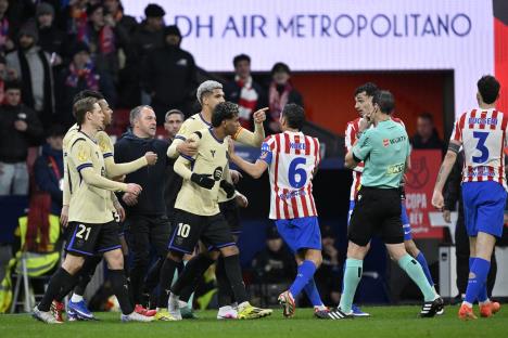 Atletiko Madrid - Barselona detalji sa meča odigranog u polufinalu Kupa kralja