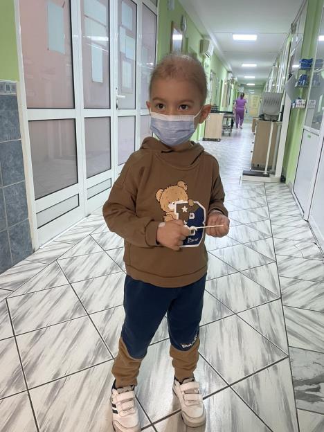 Filip Bjeloš tokom lečenja u bolnici