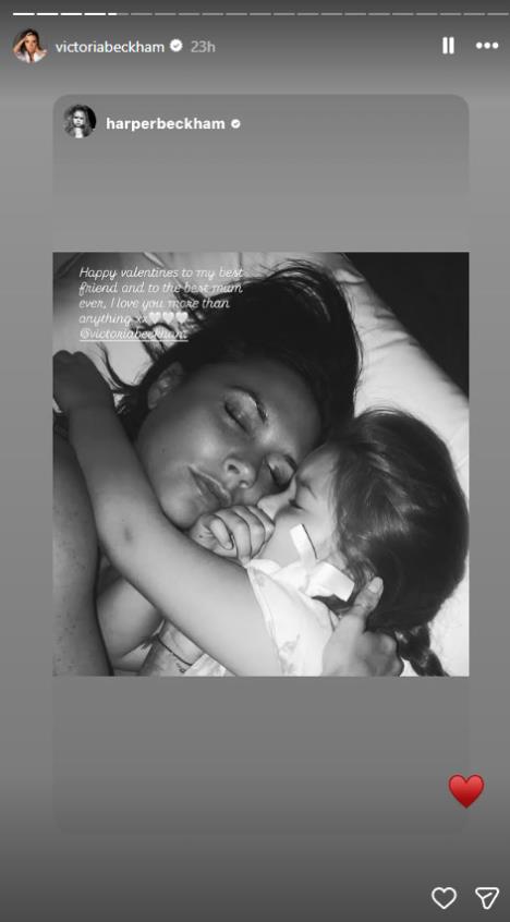 Harper Bekam čestitala Dan zaljubljenih majci Viktoriji Bekam