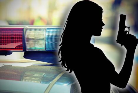 pljačka žena silueta