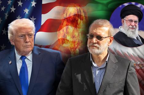 Ali Larijani Donald Tramp Ali Hamnei