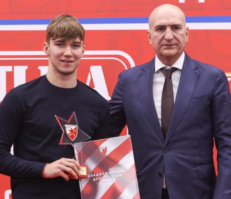 Vasilije Kostov i Mitar Mrkela na svečanosti povodom 81. rođendana SD Crvena zvezda