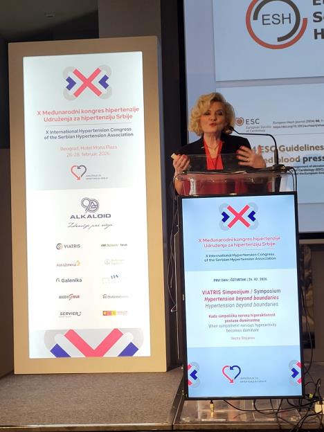 dr Vesna Stojanov na 10. Međunarodnom kongresu hipertenzije