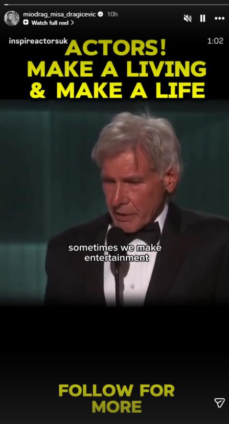 Miodrag Dragičević o Harison Fordu