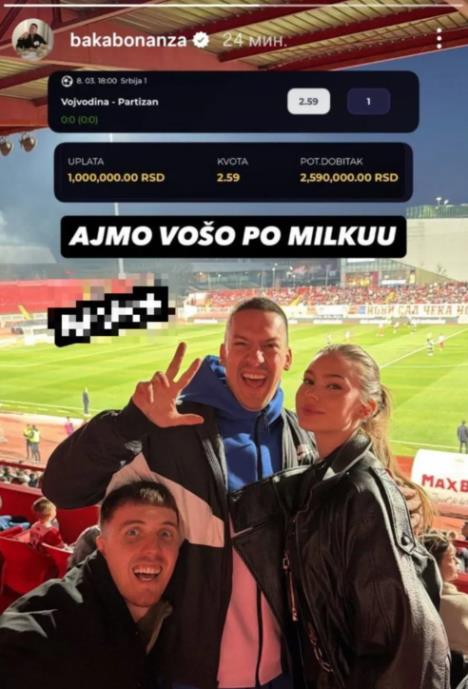 Baka Prase tiket Vojvodina - Partizan
