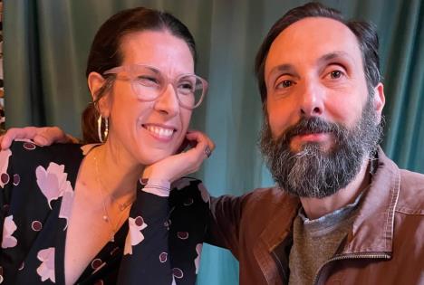 Brena Dženings sa suprugom