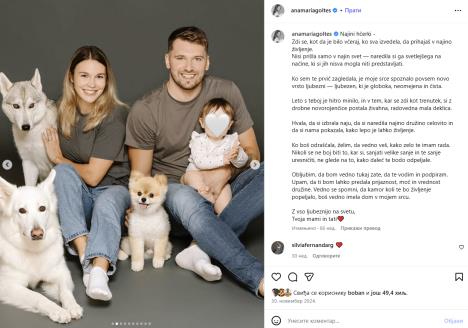 Luka Dončić i Anamaria Goltes