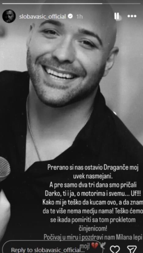 Sloba Vasić se oprostio od brata Darka Lazića