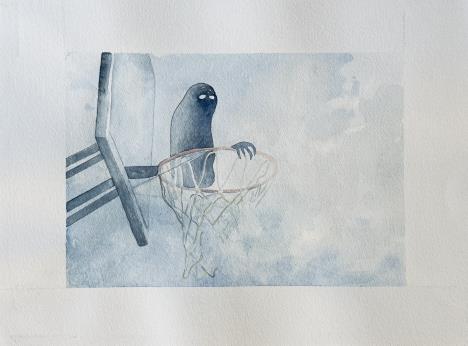 Predrag Terzić, iz serije “I woke up the same as any other day”, akvarel, 50 × 40 cm, 2022 – 2026..jpg