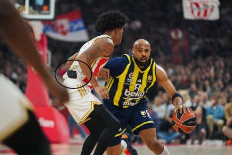 Tajson Karter na meču Crvena zvezda - Fenerbahče