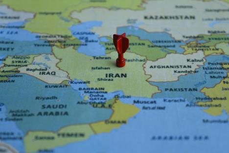 mapa Iran bliski istok