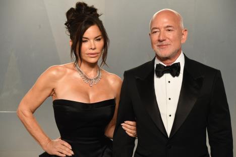 Loren Sančez i Džef Bezos na Oskar afterpartiju