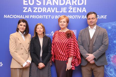 Jelena S. Spasić, moderator i novinar Kurira; Tatjana Lončar-Turukalo, FTN, Univerzitet u Novom Sadu; Vesna Bondžić, predsednica ŽC Milica; Bojan Trkulja, udruženje INOVIA