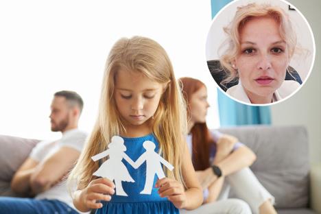 Marija Benin/tužna devojčica usred razvoda roditelja pokušava simbolično da ih pomiri