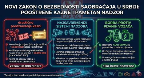 Nacrt zakona o saobraćaju predviđa drastičnije kazne
