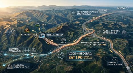 brza saobraćajnica Užice Požega
