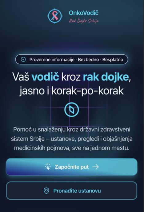 rak dojke portal Onko vodič prikaz