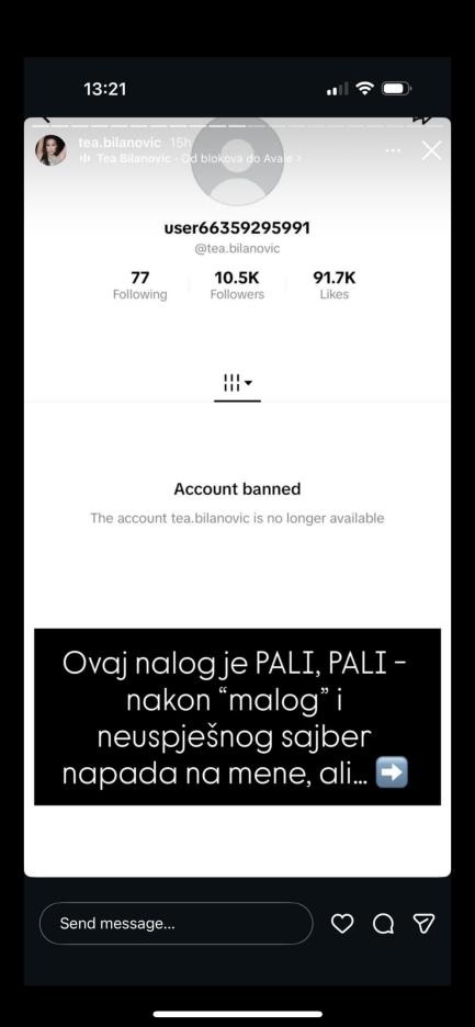 Tea Bilanović trpi sajber nasilje