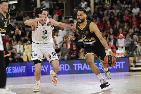 Eli Okobo na meču Monako - Olimpija Milano