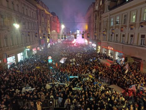 Sarajevo, doček fudbalera BIH