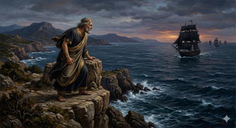 Kralj Egej skrhan bolom kad je ugledao crna jedra