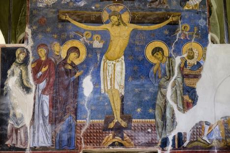 Manastir Studenica - freska raspeća Isusa Hrista