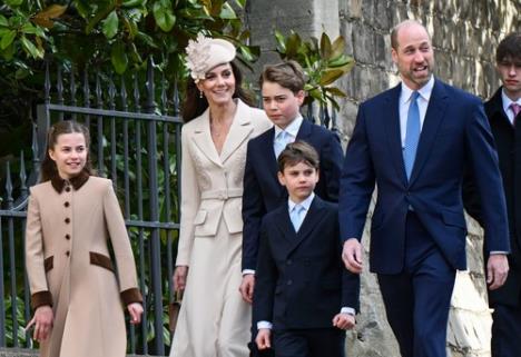 Britanska kraljevska porodica na uskšnjoj misi 2026