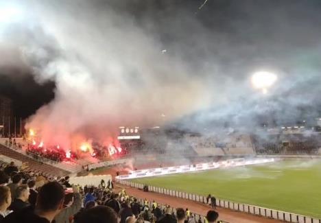 Grobari, Vatromet, FK Partizan